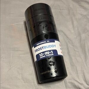 Frost Buddy Leopard Black Drink Cooler NWT